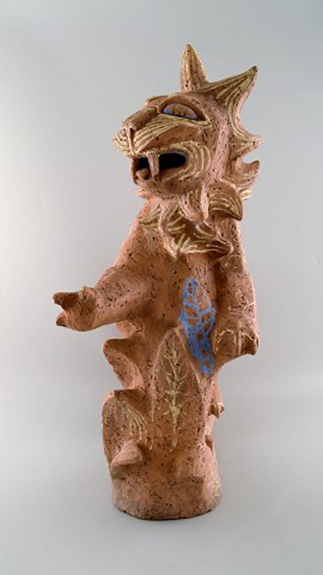 Helge Christoffersen colossal unique figure of cat. - 5