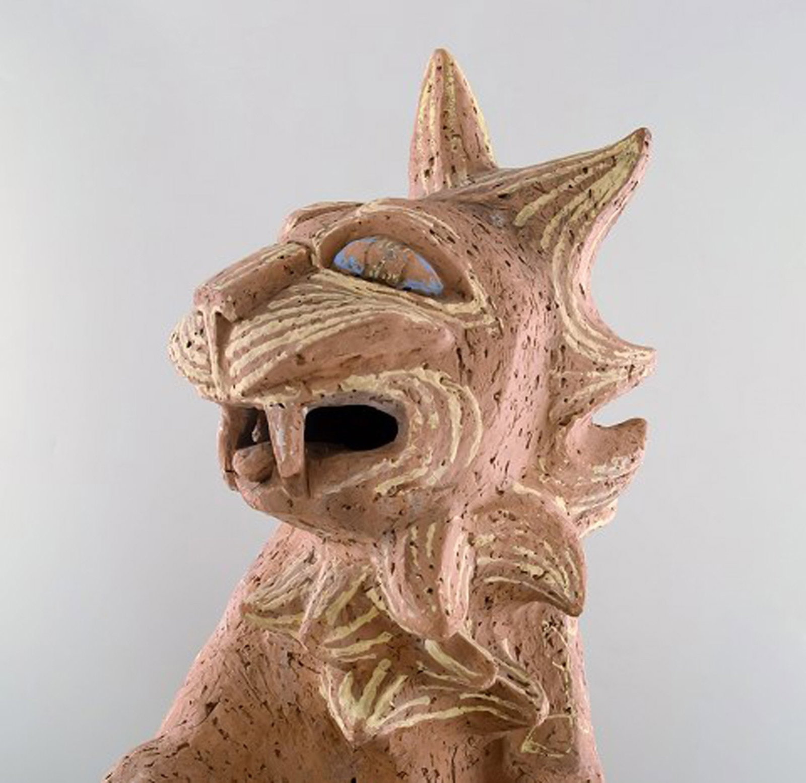 Helge Christoffersen colossal unique figure of cat. - 6