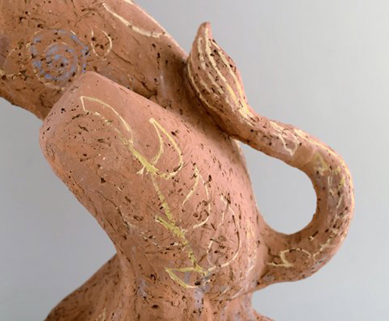 Helge Christoffersen colossal unique figure of cat. - 8