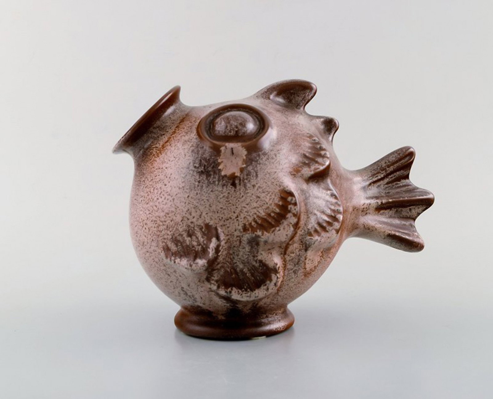 Michael Andersen. Rare fish in glazed ceramics. 1950's. - 2