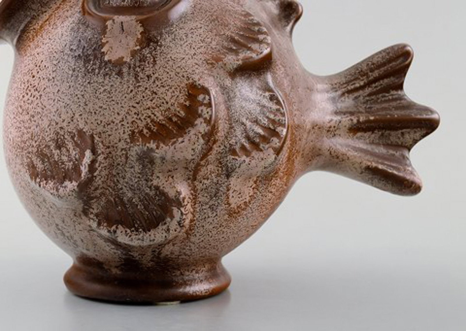 Michael Andersen. Rare fish in glazed ceramics. 1950's. - 4