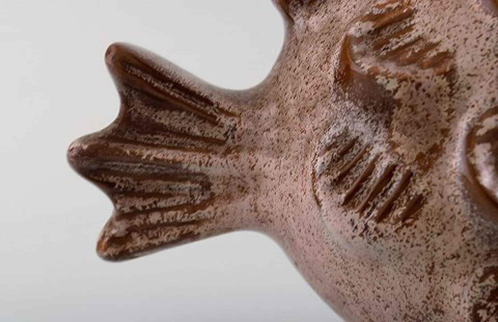 Michael Andersen. Rare fish in glazed ceramics. 1950's. - 6