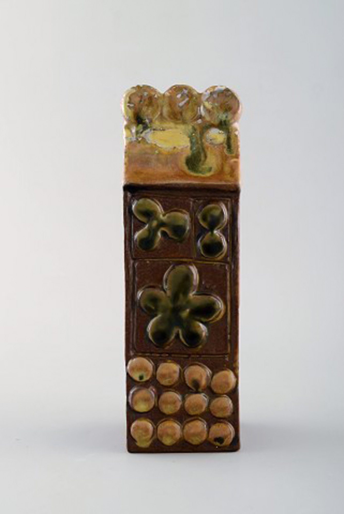 Bertil Vallien for Gustavsberg. Two "Baghdad" sculptures in glazed ceramics. 1960's. - 4