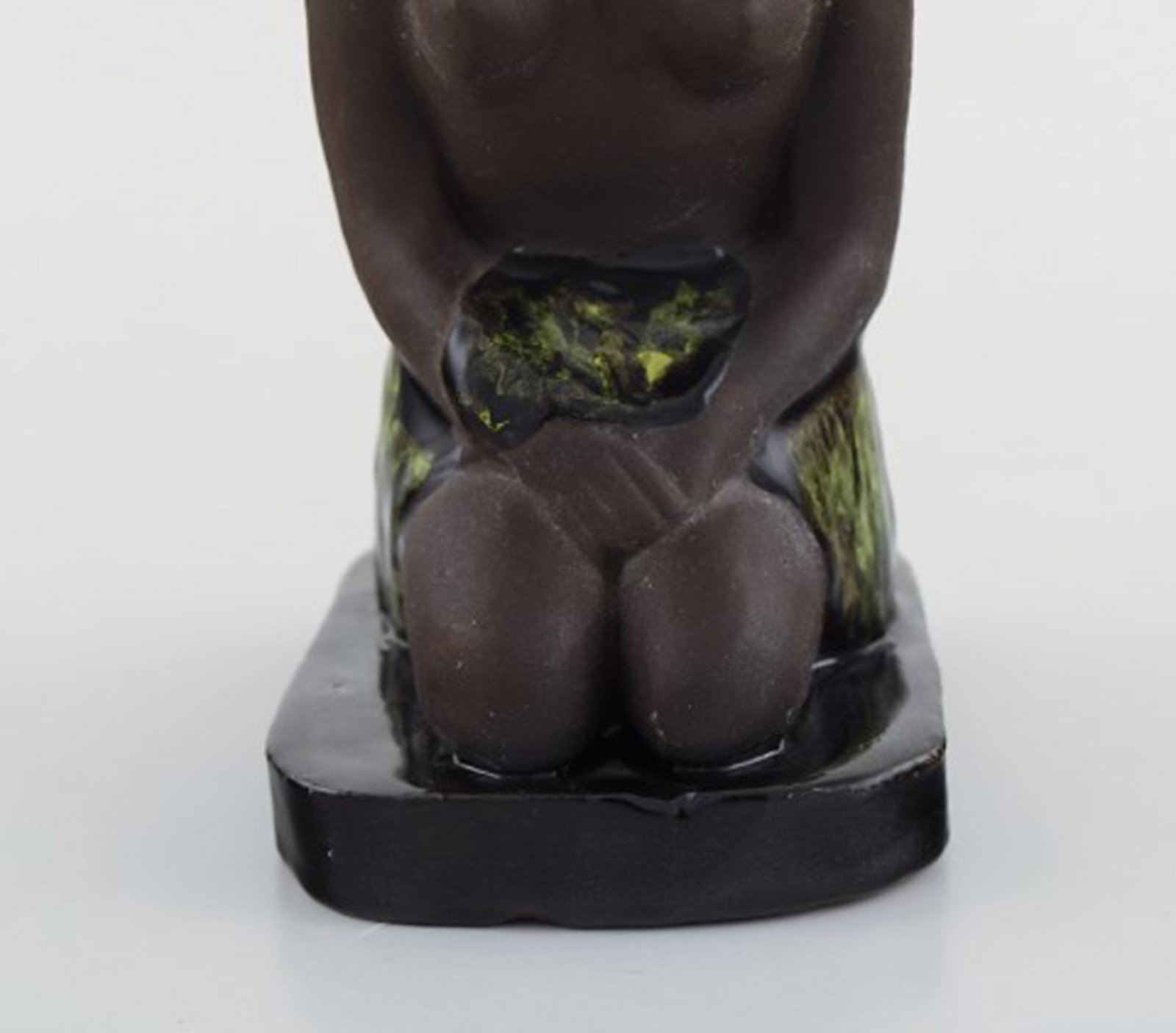 Bengt Wall, Sweden. Balinese girl in raw and glazed ceramics. 1950's. - 4