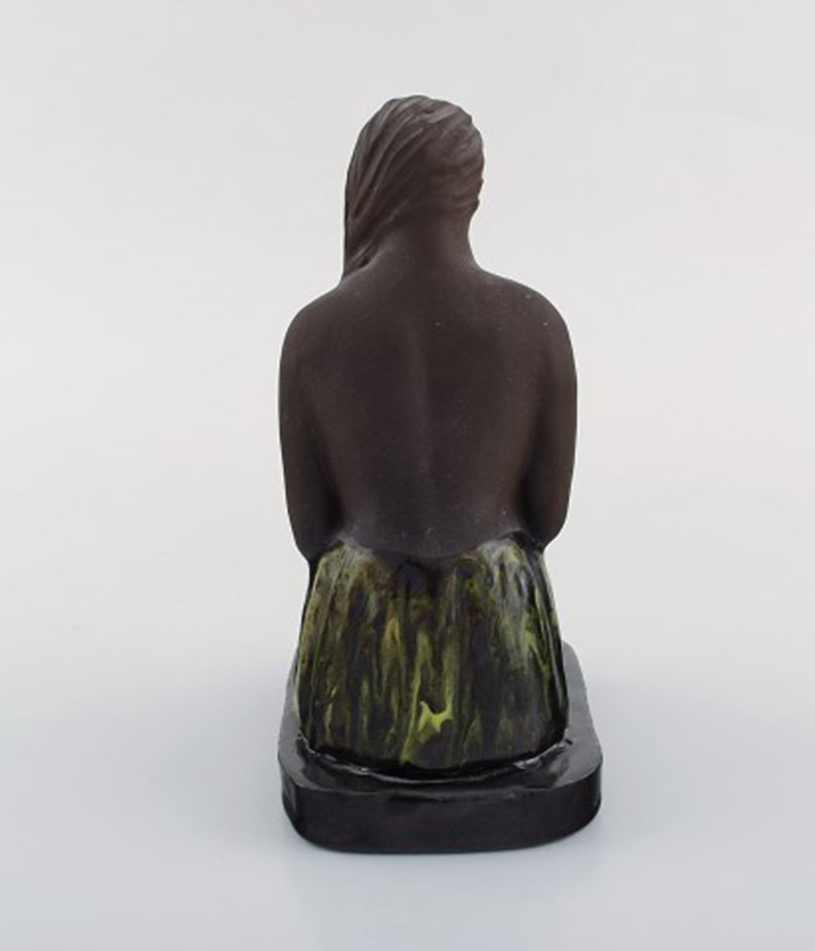 Bengt Wall, Sweden. Balinese girl in raw and glazed ceramics. 1950's. - 6