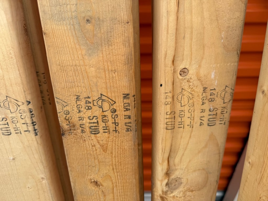 Assorted Lumber Including Studs and Plank Boards - 2