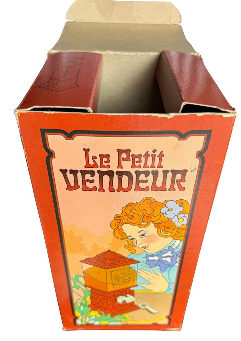 Vintage "Le Petit Vendeur" Countertop Treat Dispenser with Original Box - 4