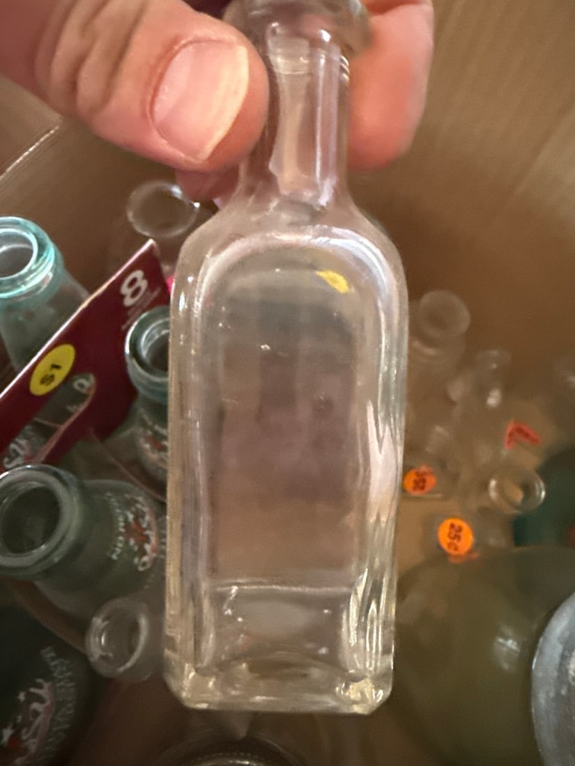 Vintage Coricidin Cold Relief Tablets Bottle, Glass and assorted small glass bottles - 2