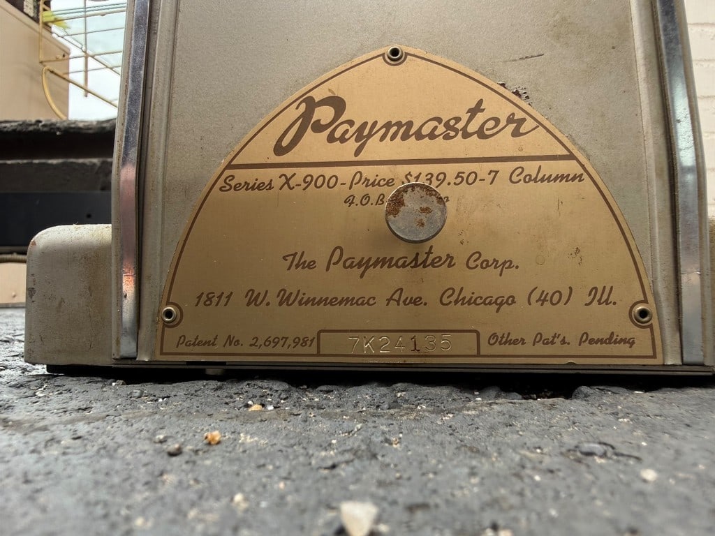 Vintage Paymaster Series X-900 Check Writer - 2