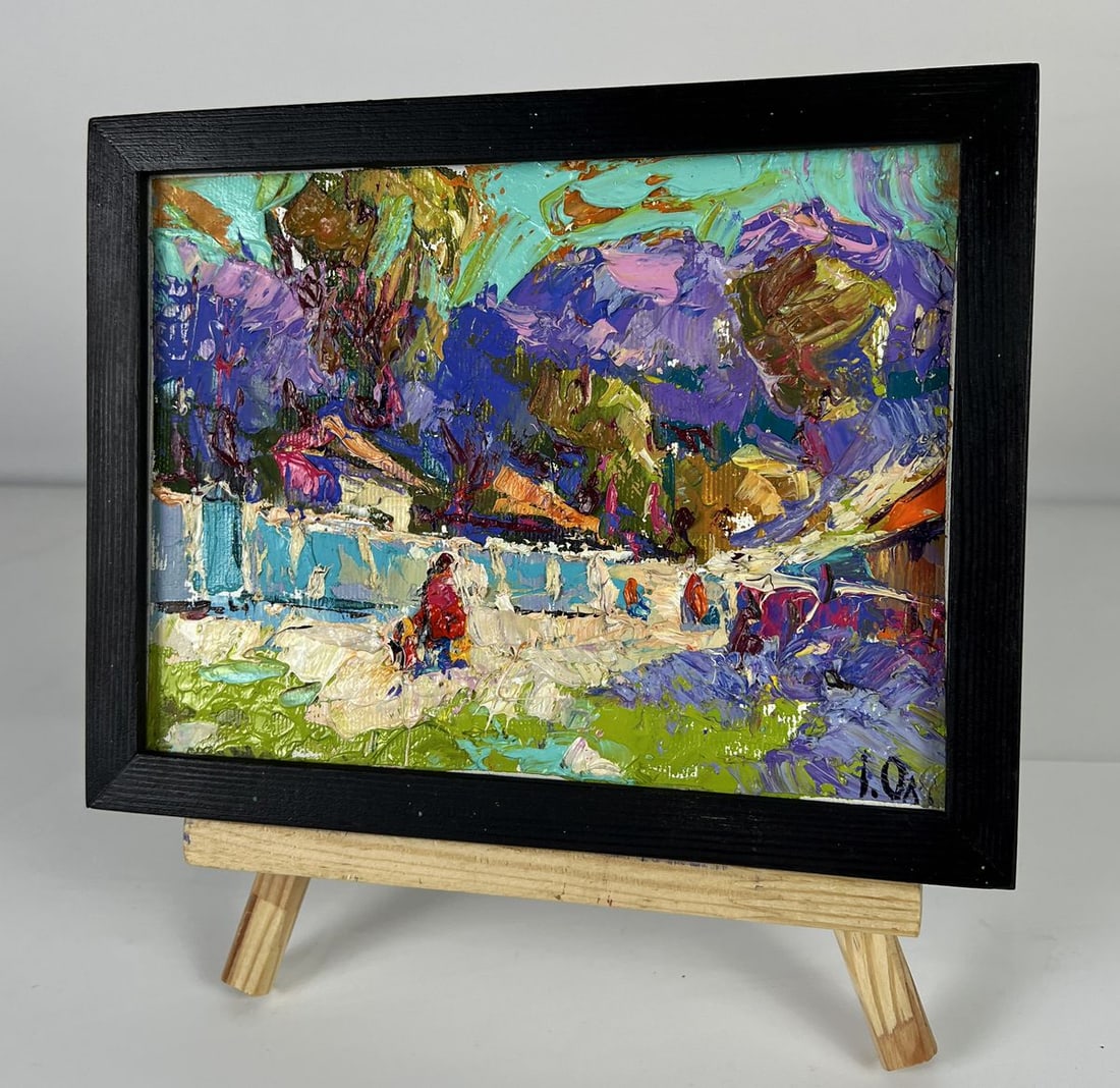 Oil painting Morning Coolness in the Village Oleksiy Ivanyuk - 2