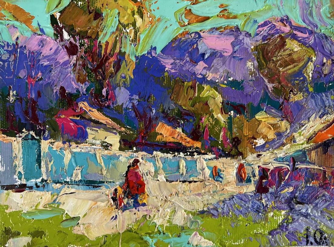 Oil painting Morning Coolness in the Village Oleksiy Ivanyuk - 3
