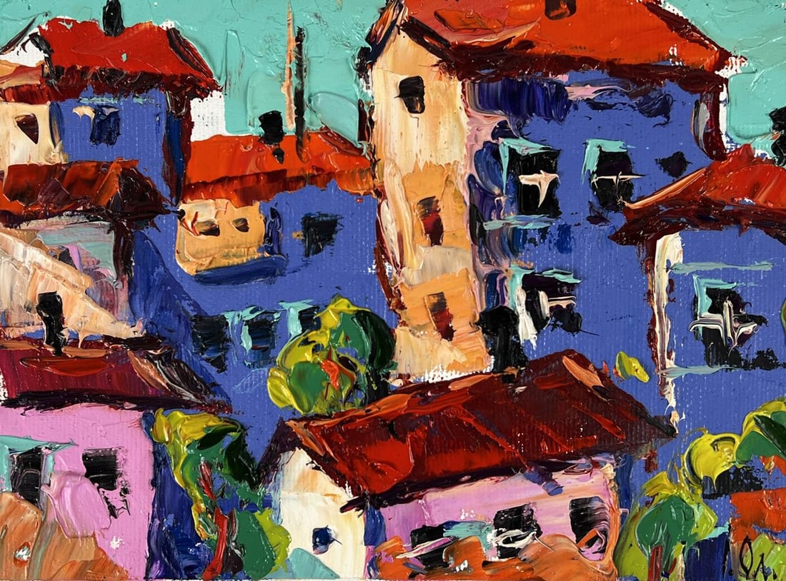 Oil painting Life in the Morning City Oleksiy Ivanyuk - 3