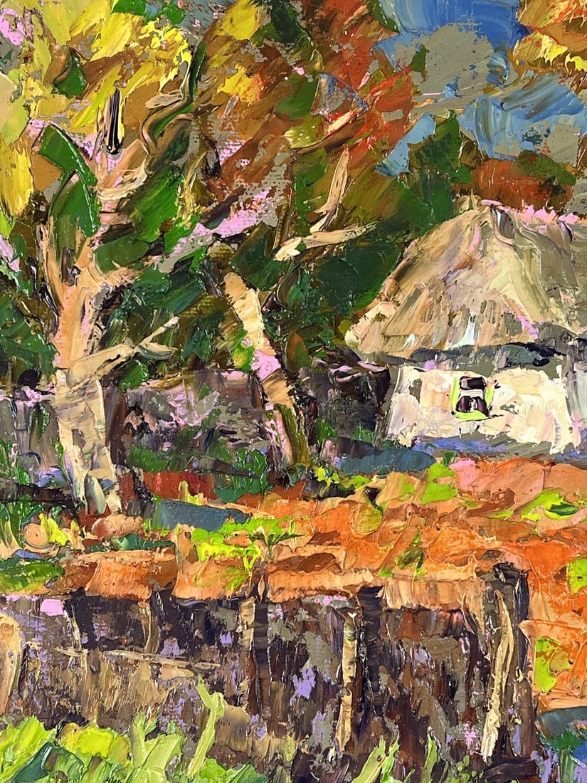 Oil painting A Warm Evening at the Lonely House Oleksiy Ivanyuk - 4