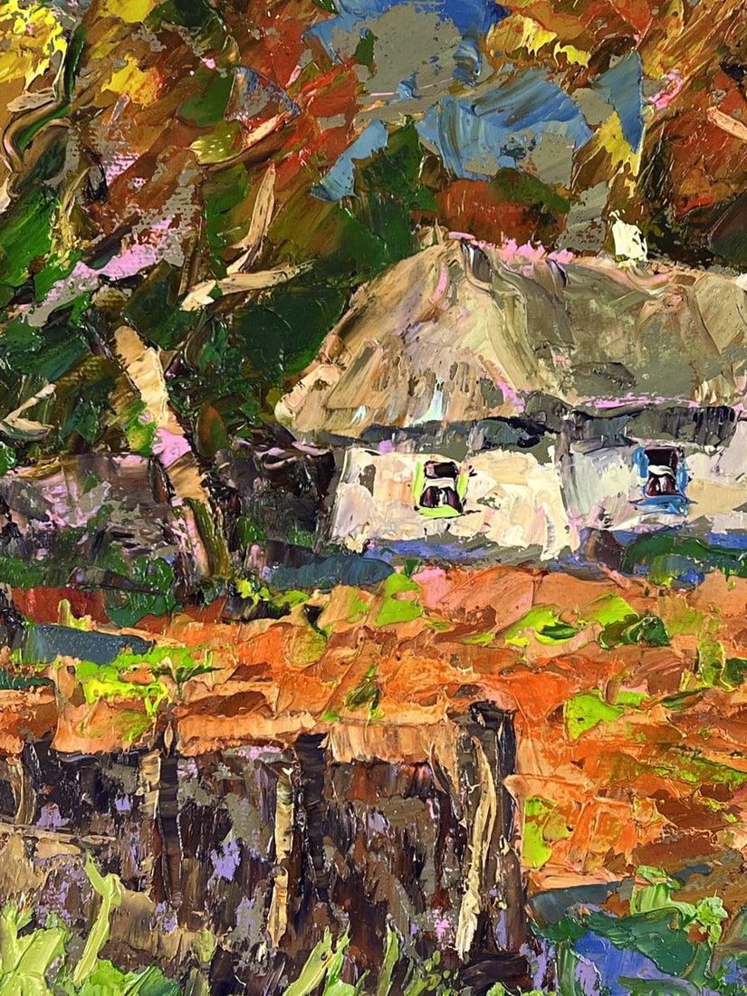 Oil painting A Warm Evening at the Lonely House Oleksiy Ivanyuk - 7