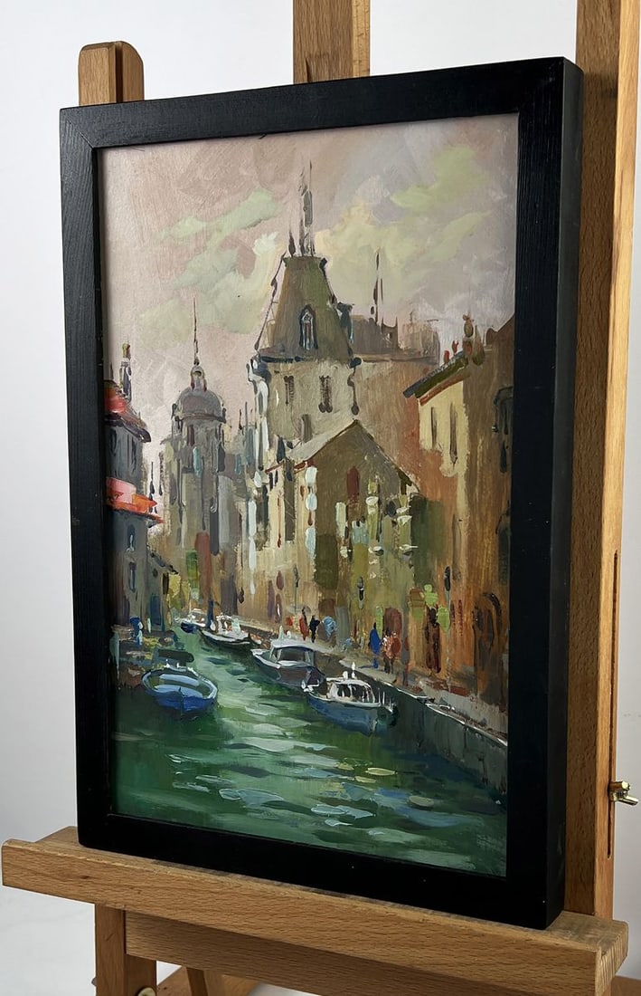 Oil painting Sunset in Tranquil Venice Yuriy Suprunchuk - 2