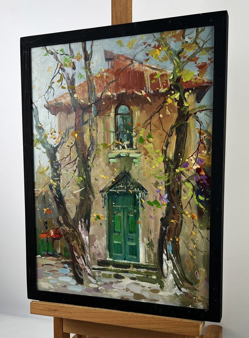 Oil painting The Lonely House Among Two Trees Yuriy Suprunchuk - 2
