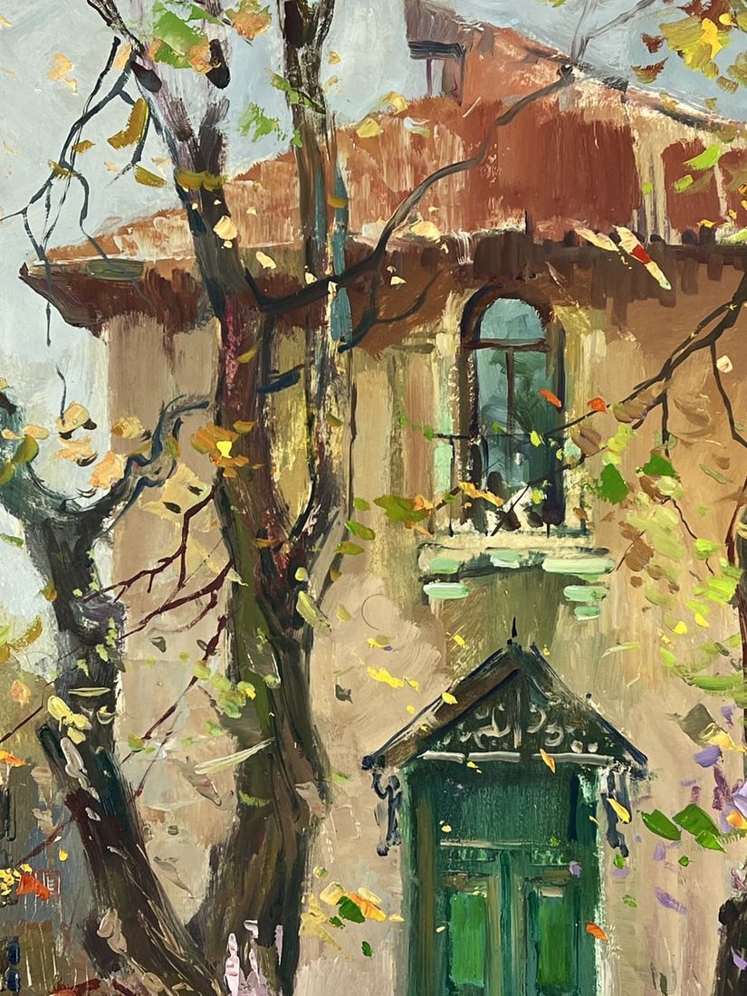 Oil painting The Lonely House Among Two Trees Yuriy Suprunchuk - 4