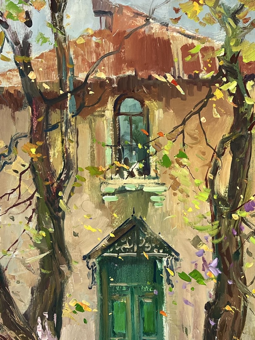 Oil painting The Lonely House Among Two Trees Yuriy Suprunchuk - 5