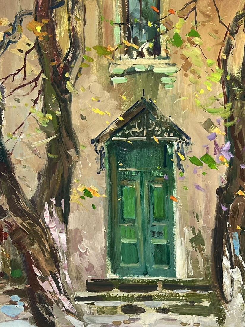 Oil painting The Lonely House Among Two Trees Yuriy Suprunchuk - 9