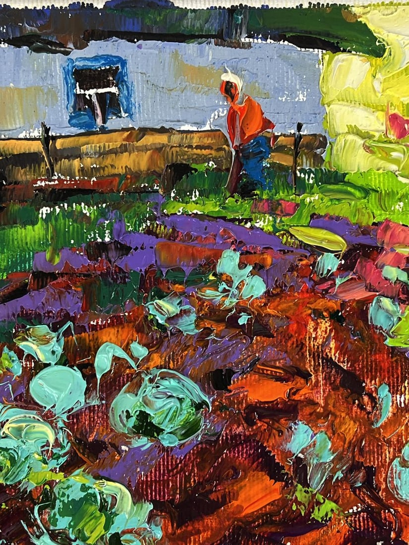 Oil painting Evening in the Village Oleksiy Ivanyuk - 6