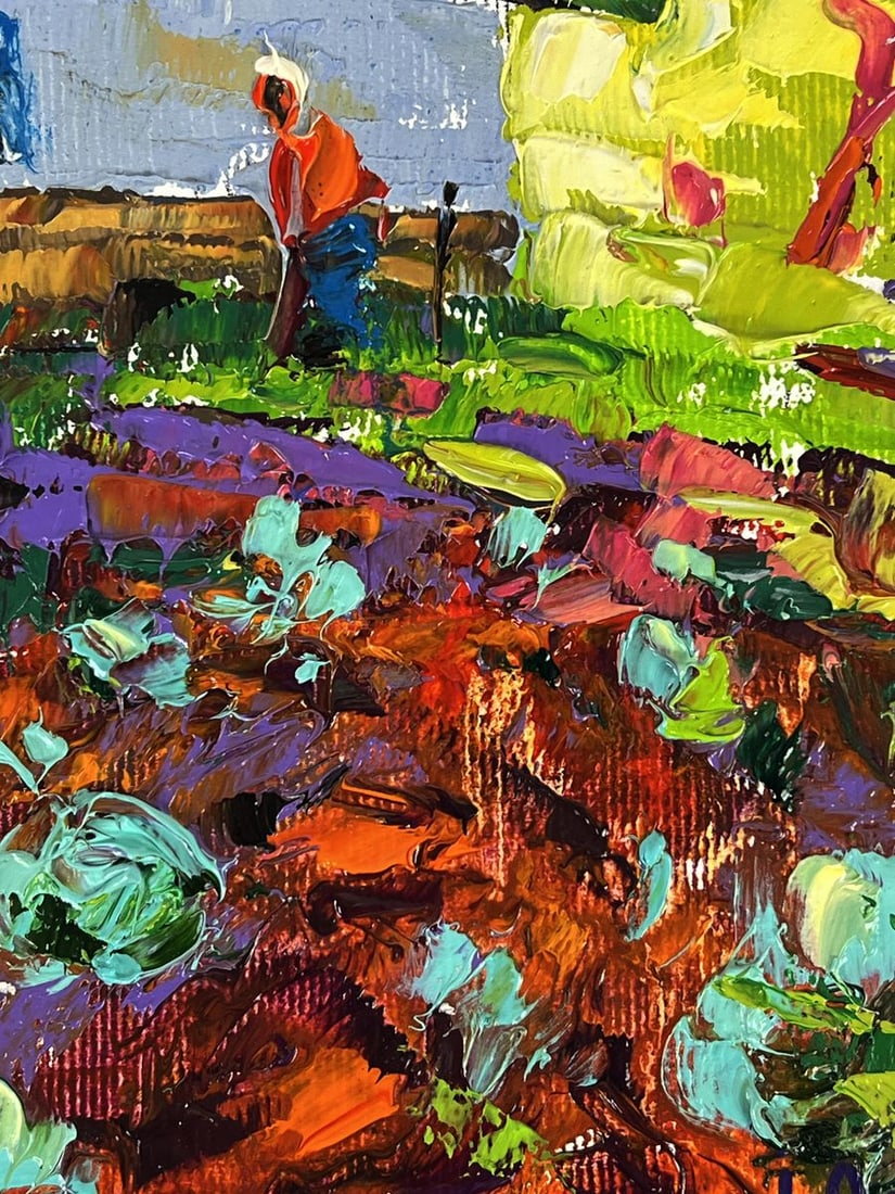 Oil painting Evening in the Village Oleksiy Ivanyuk - 9