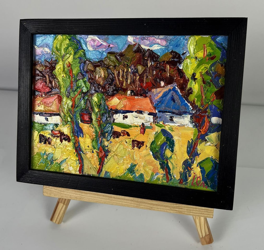 Oil painting Cows in the meadows Oleksiy Ivanyuk - 2