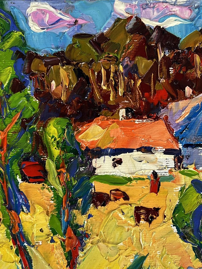 Oil painting Cows in the meadows Oleksiy Ivanyuk - 6