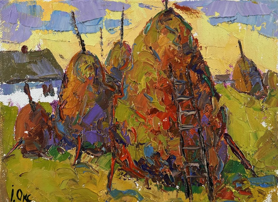 Oil painting When the light fades Oksana Kalenyuk - 3