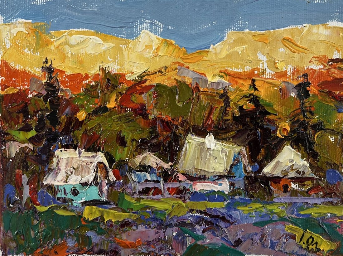 Oil painting The sun is setting Alex Kalenyuk - 3