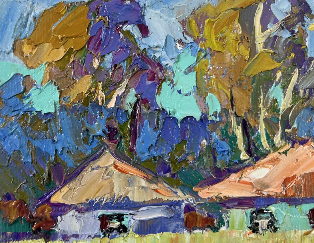Oil painting The herd returns Alex Kalenyuk - 7