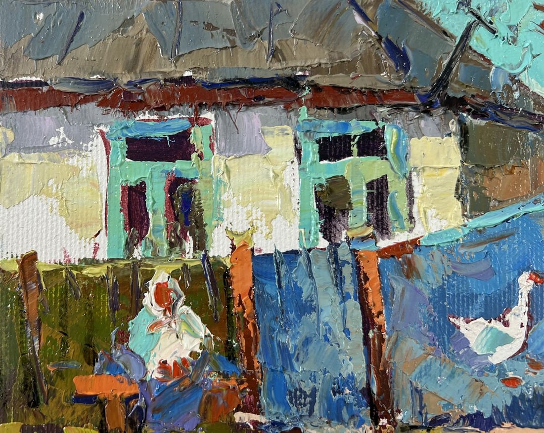 Oil painting Silence of waiting Oksana Kalenyuk - 7