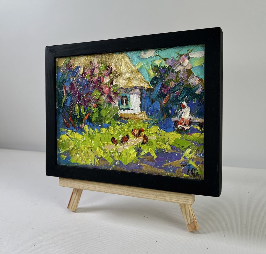 Oil painting When gardens bloom Alex Kalenyuk - 2
