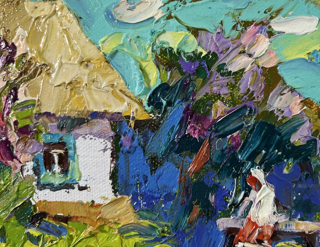 Oil painting When gardens bloom Alex Kalenyuk - 4