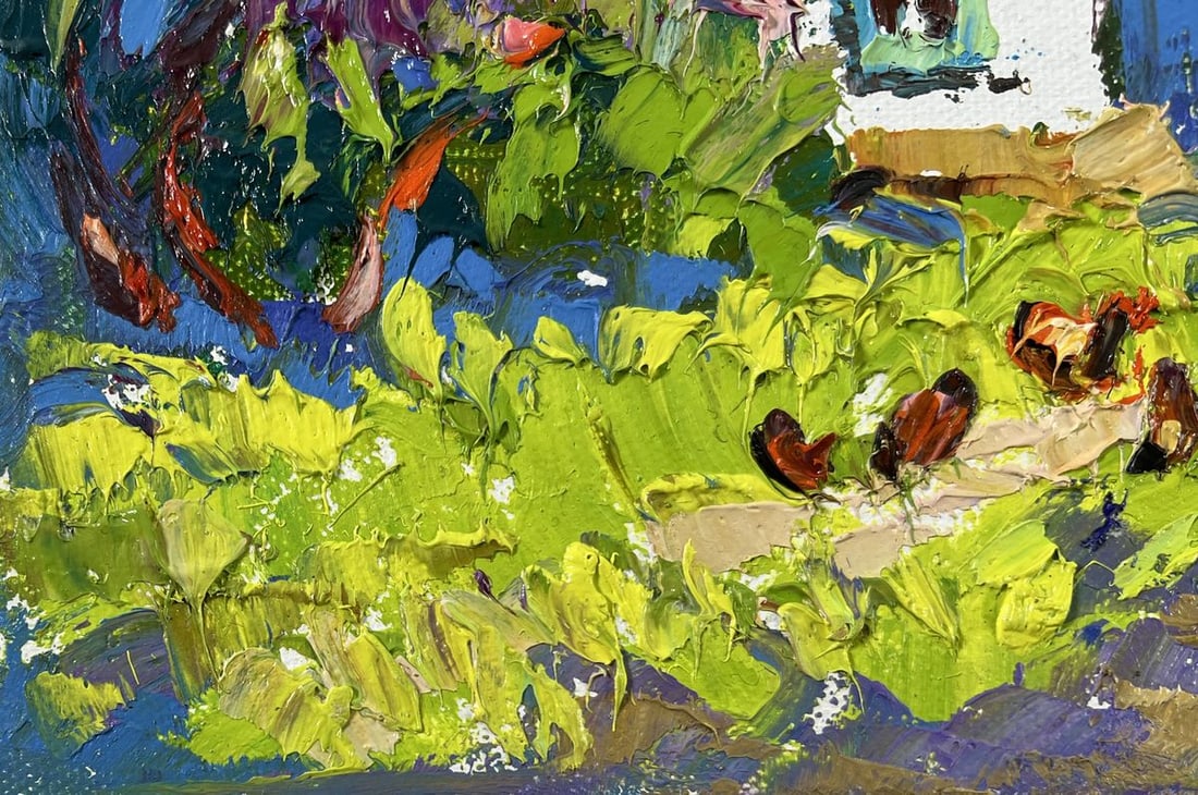 Oil painting When gardens bloom Alex Kalenyuk - 6