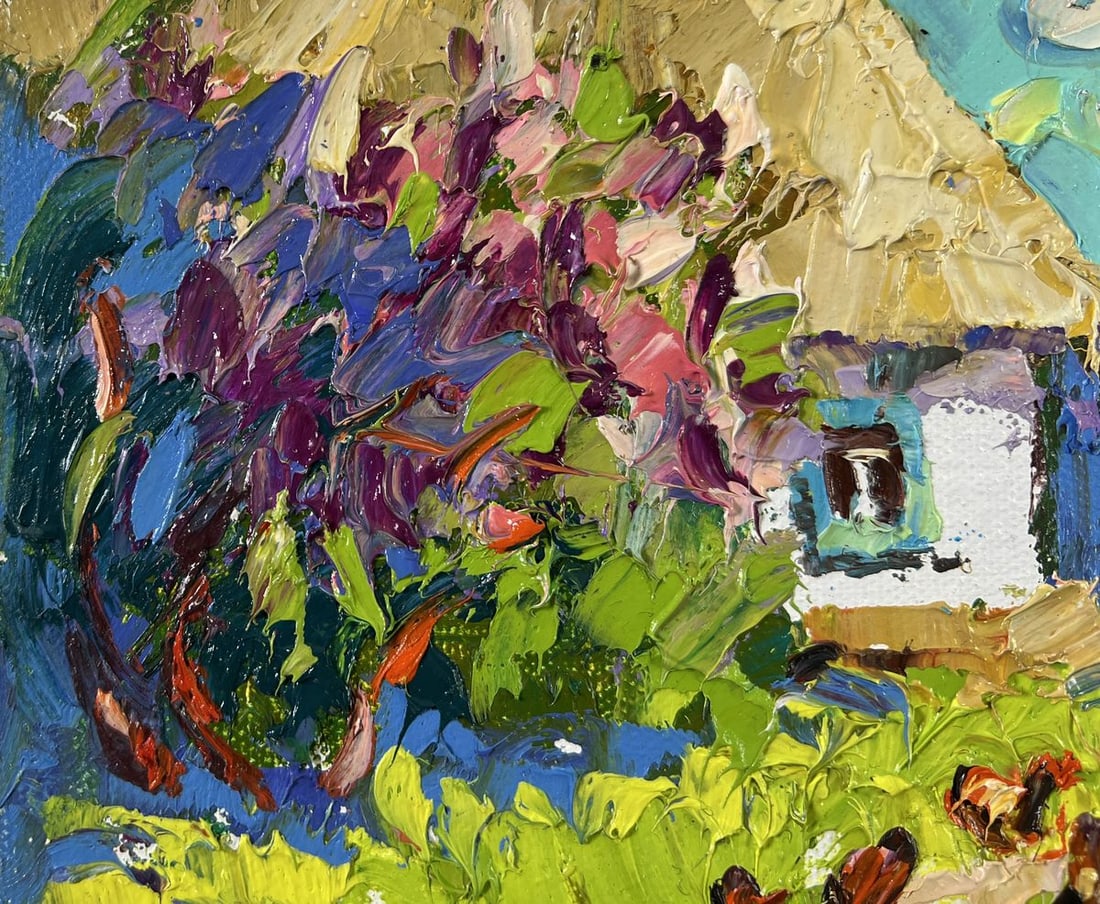 Oil painting When gardens bloom Alex Kalenyuk - 7