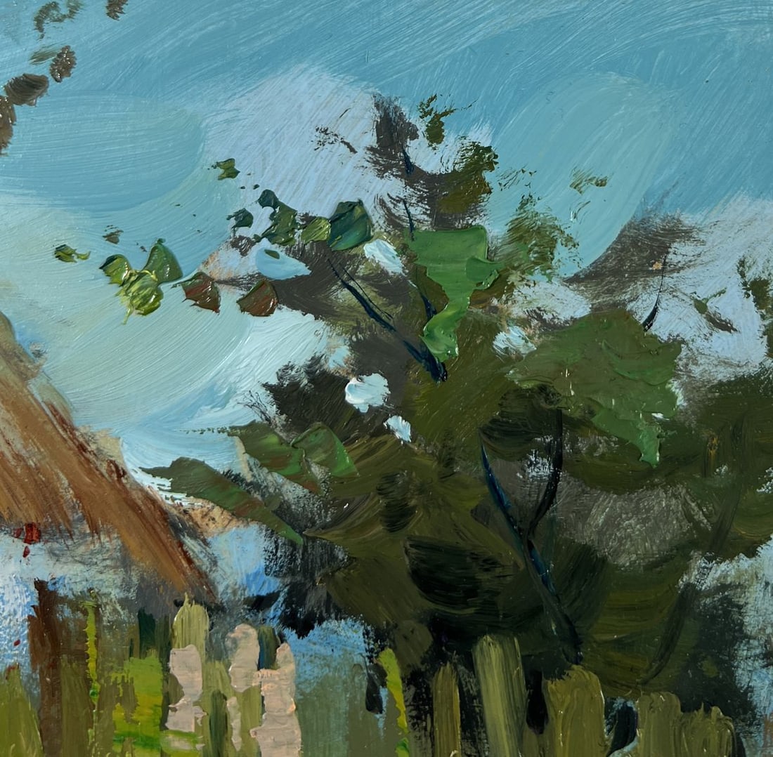 Oil painting Thoughts on the bench Yuriy Suprunchuk - 4