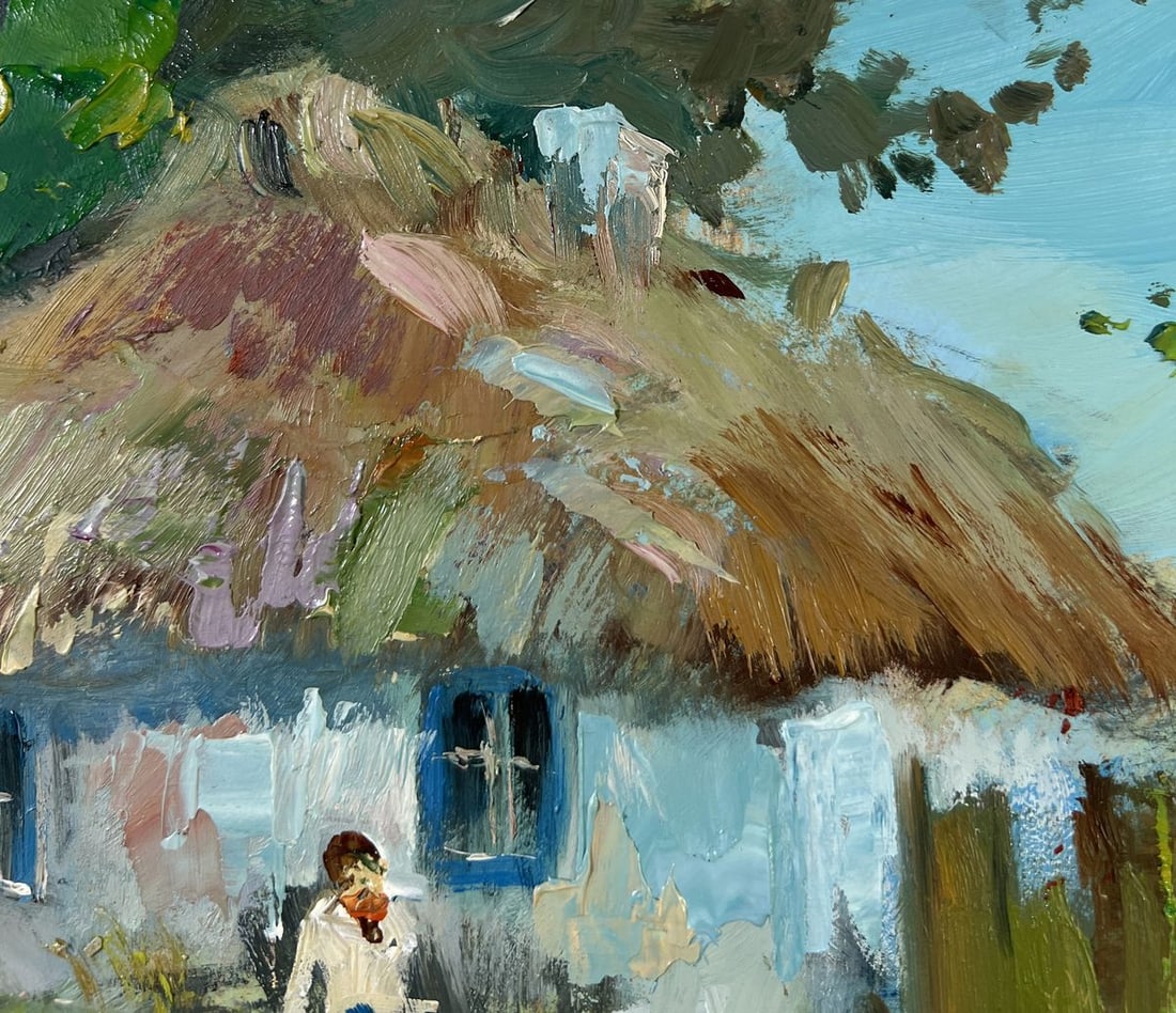Oil painting Thoughts on the bench Yuriy Suprunchuk - 5