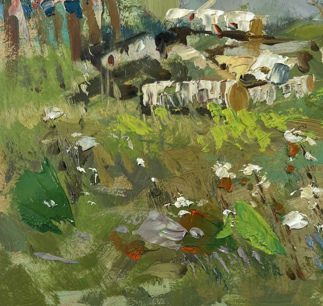 Oil painting Thoughts on the bench Yuriy Suprunchuk - 7