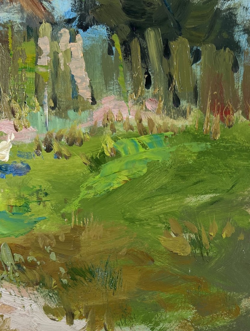 Oil painting Thoughts on the bench Yuriy Suprunchuk - 9