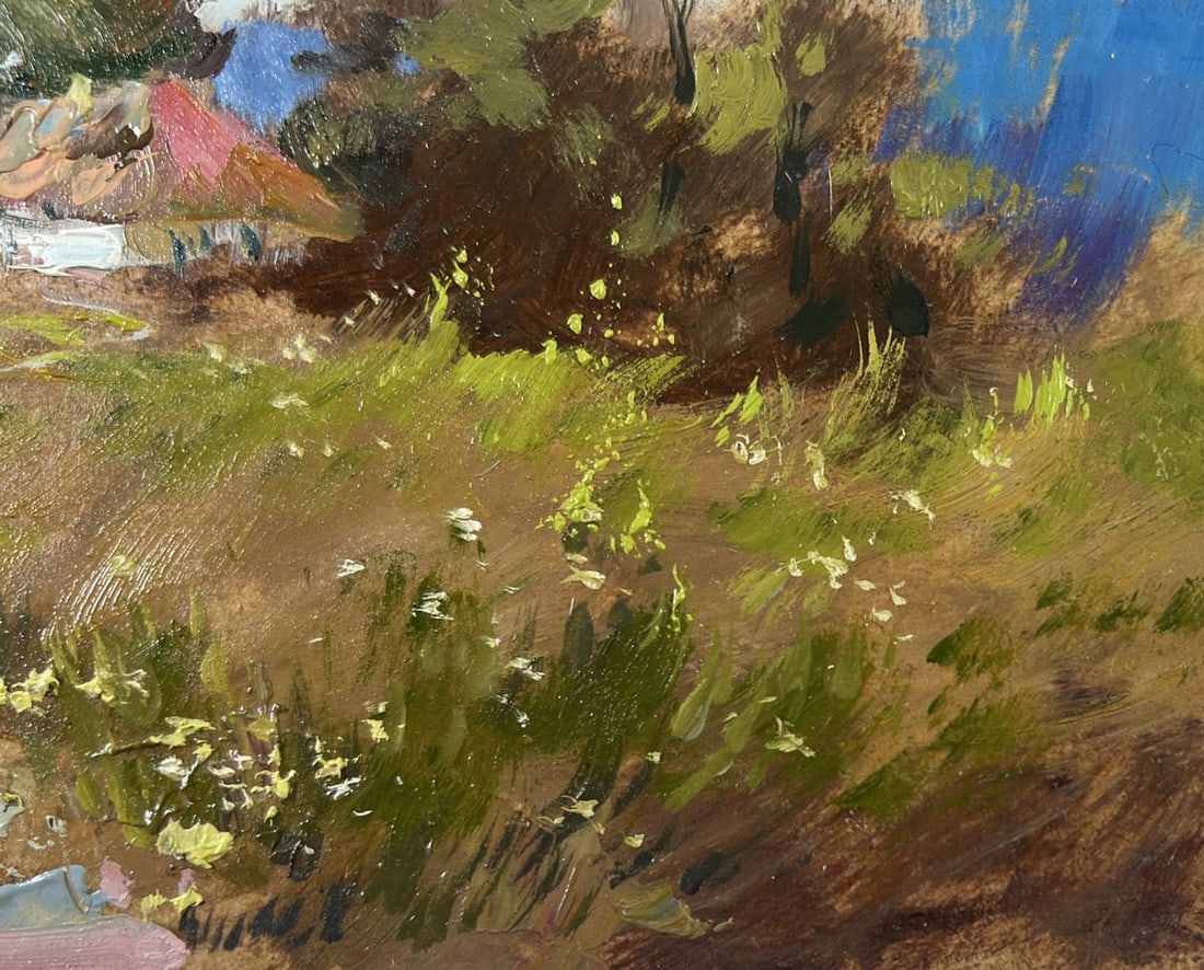 Oil painting Village on a hill Yuriy Suprunchuk - 5