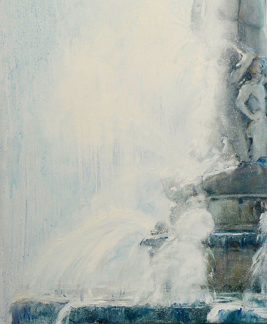 Oil painting Fountain Neptuno Oleg Kateryniuk - 4