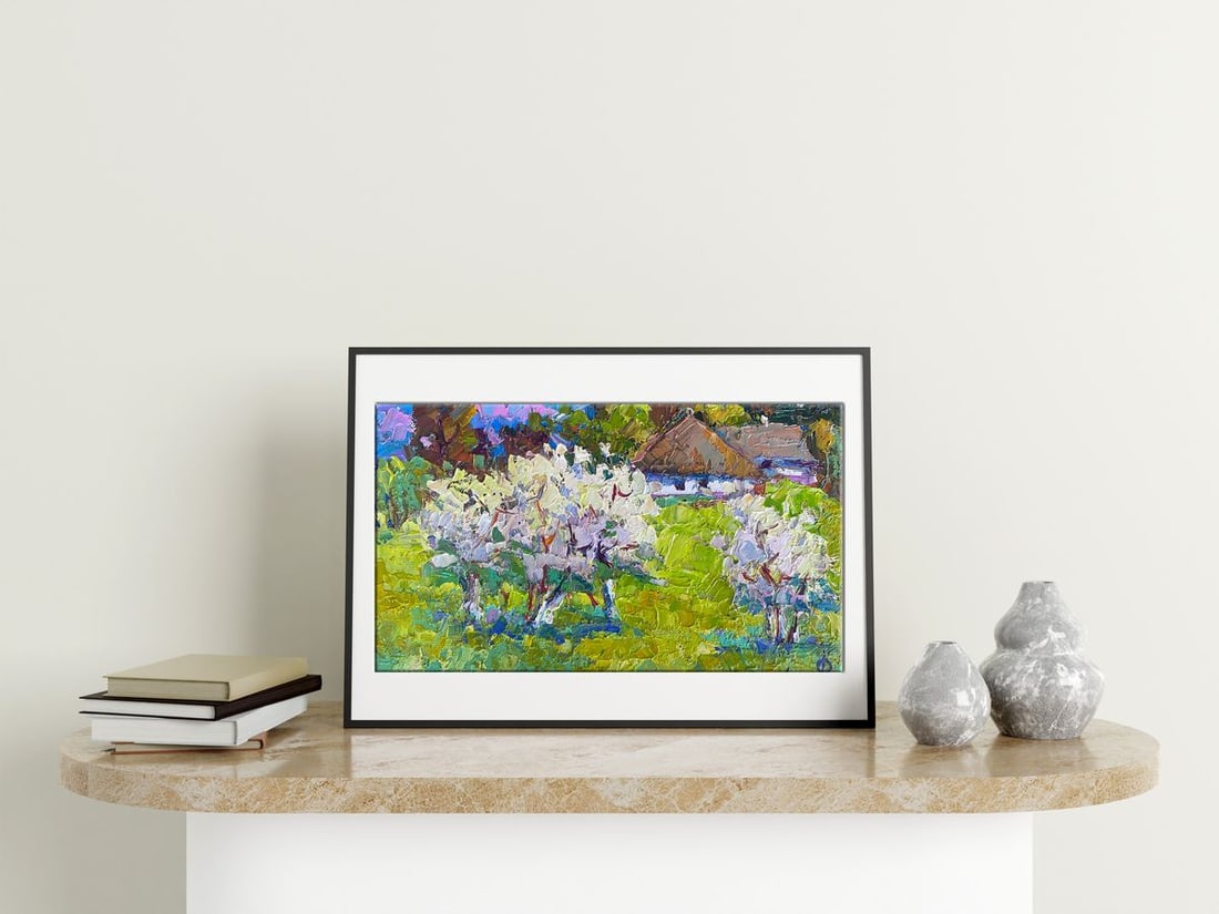Oil painting Blooming spring Oksana Kalenyuk - 2