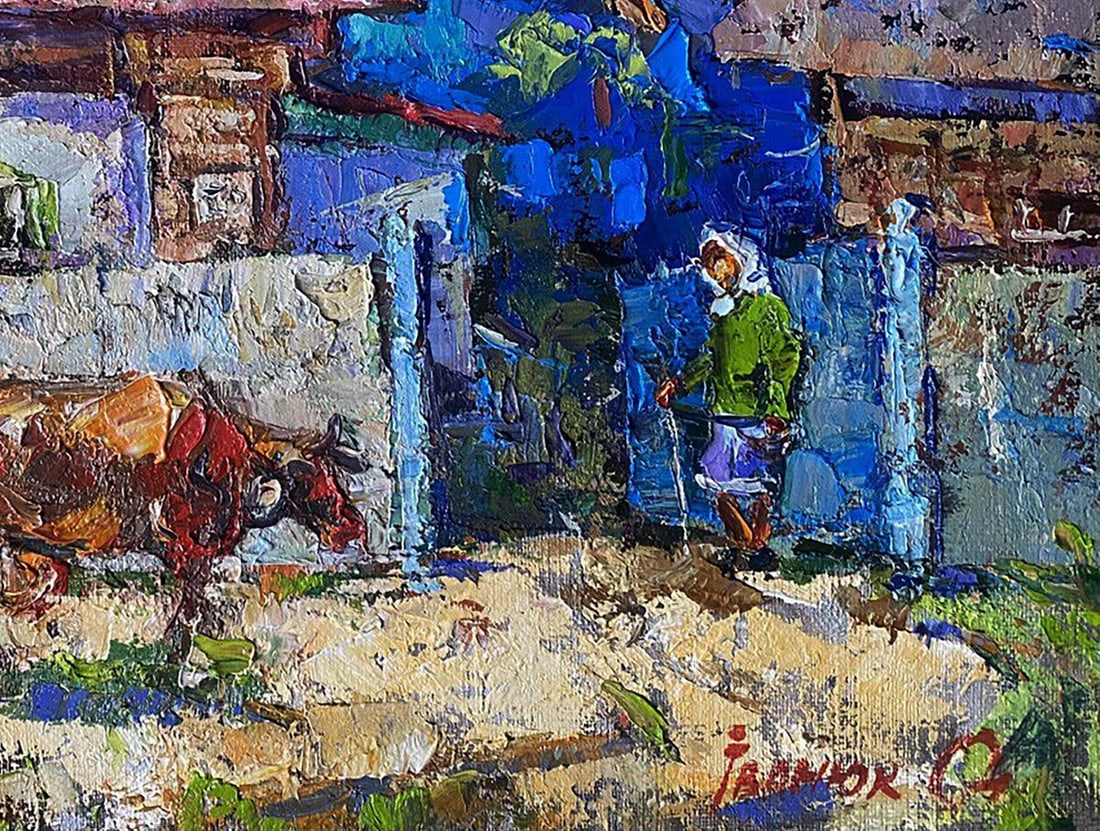 Oil painting The Evening has arrived Alex Kalenyuk - 7