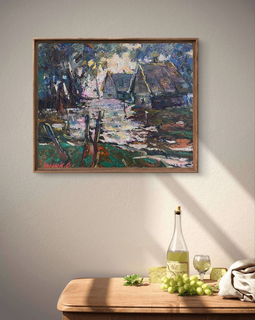 Oil painting Country Night Alex Kalenyuk - 2