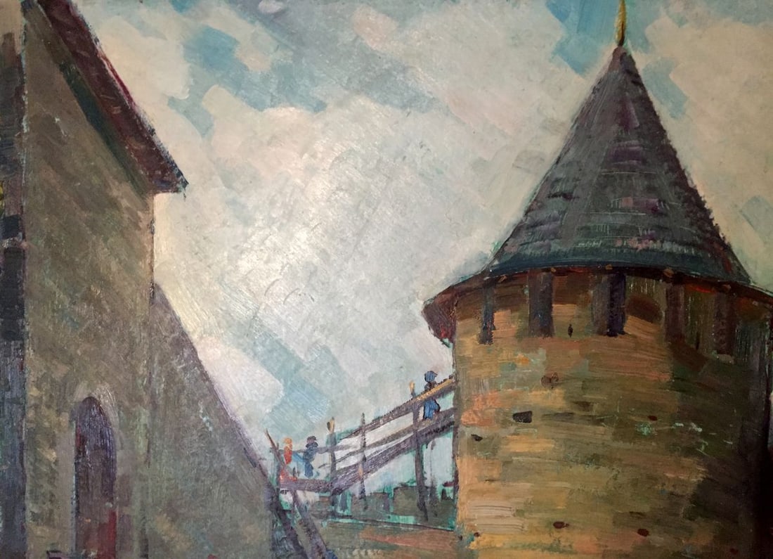 Oil painting Castle Pobivanets Grigory Danilovich - 4