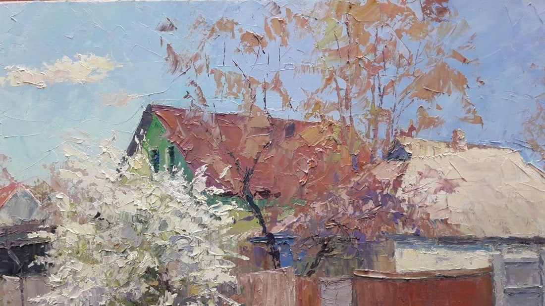 oil painting cherry blossom Serdyuk Boris Petrovich - 2