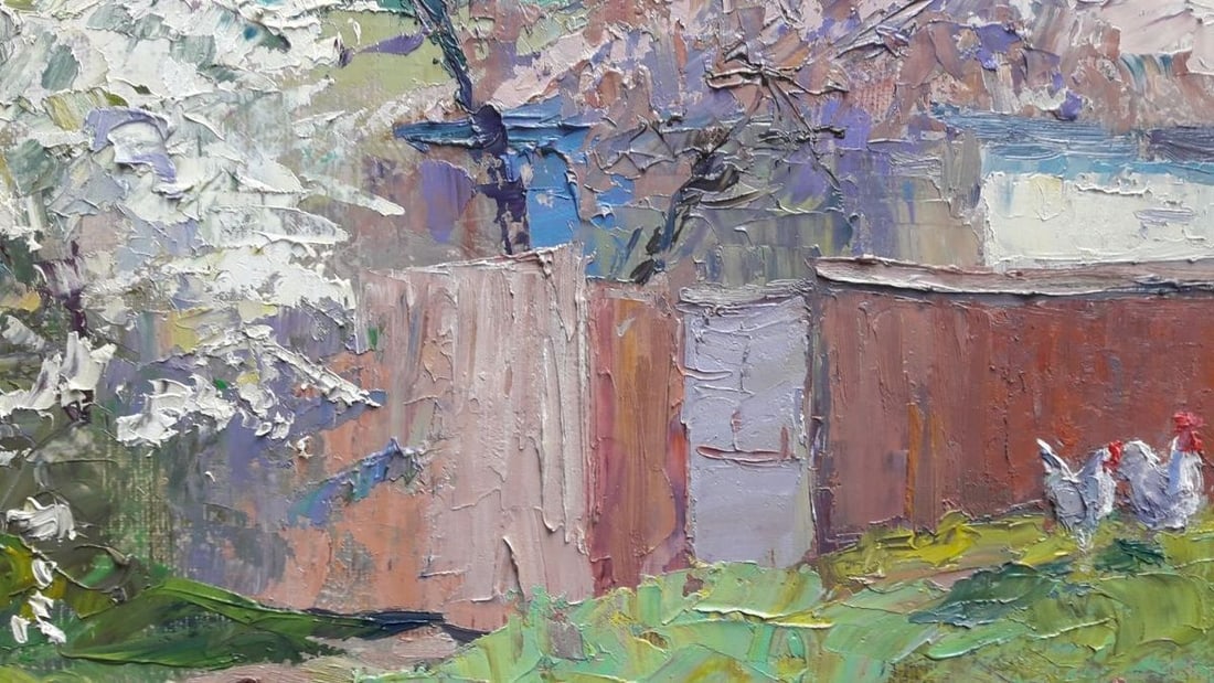 oil painting cherry blossom Serdyuk Boris Petrovich - 4
