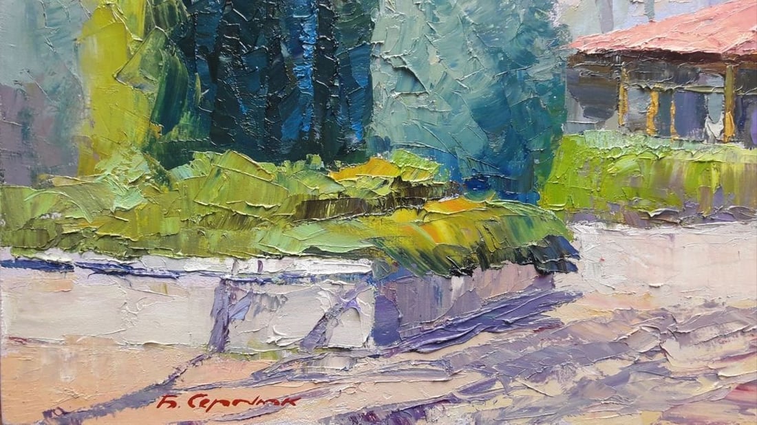 oil painting Spring in the park Serdyuk Boris Petrovich - 2