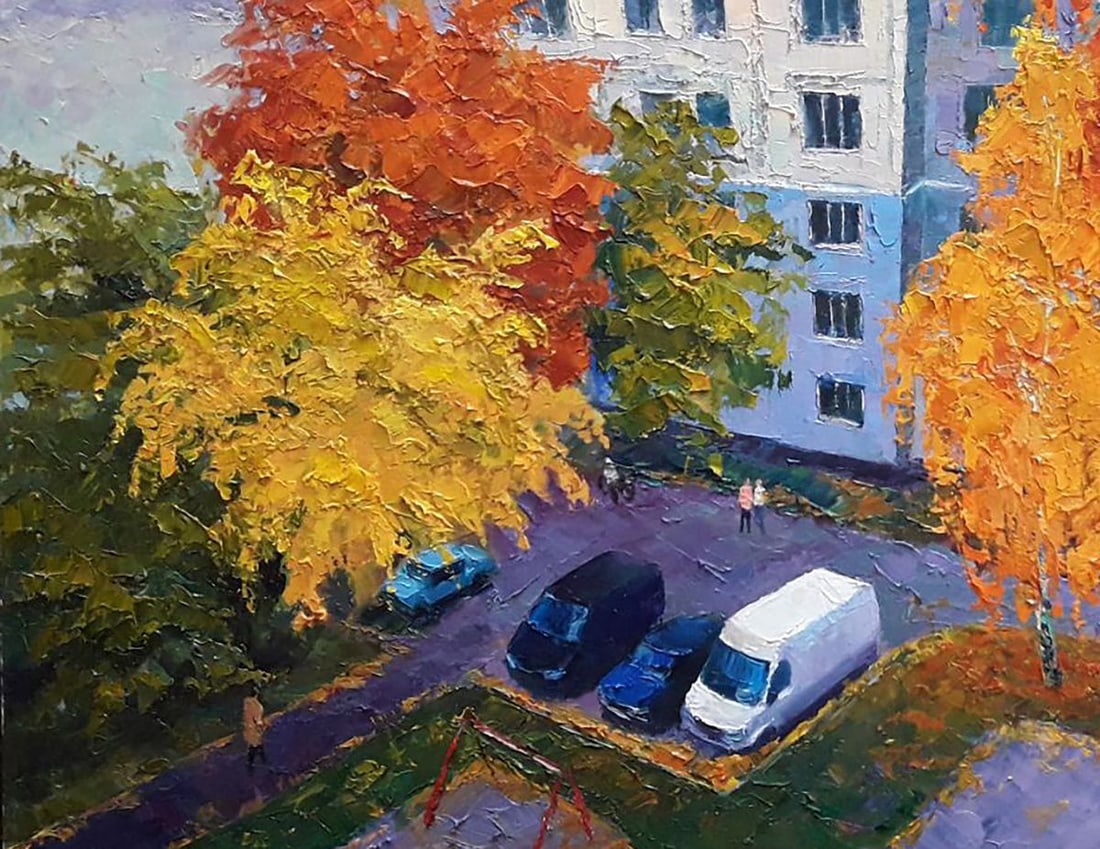 Oil painting Yard Serdyuk Boris Petrovich - 6