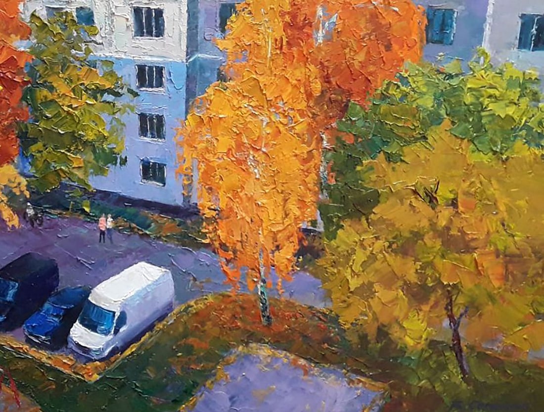 Oil painting Yard Serdyuk Boris Petrovich - 7